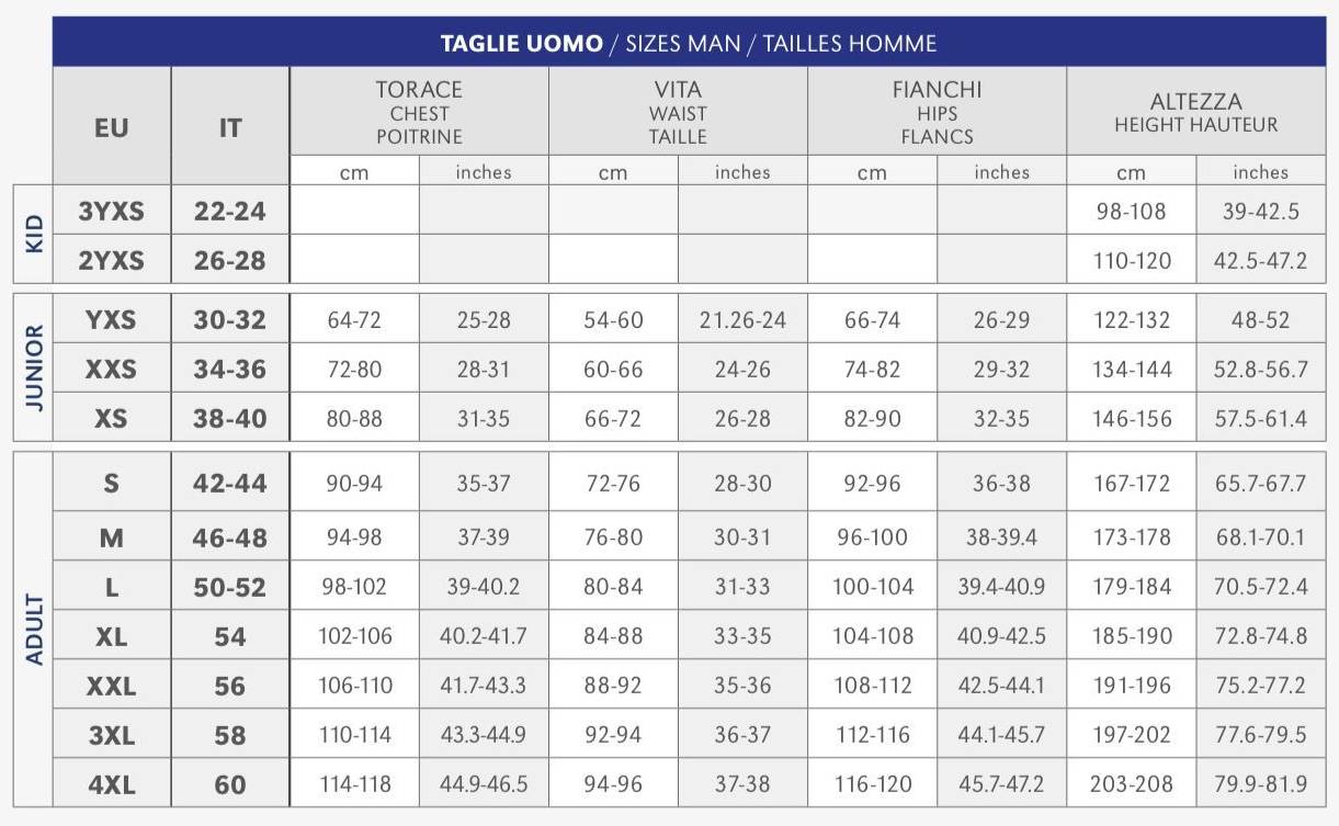 Guida alle Taglie – Novara Football Club