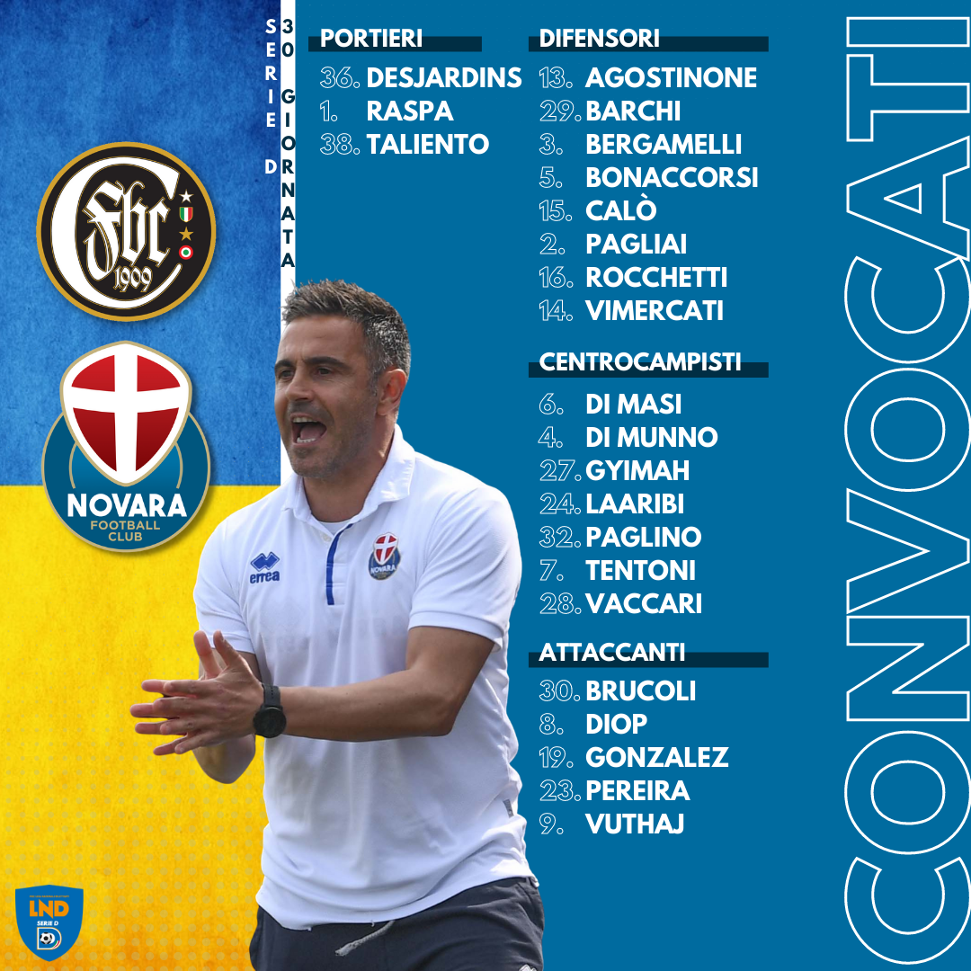 Read more about the article Casale-Novara, i convocati azzurri