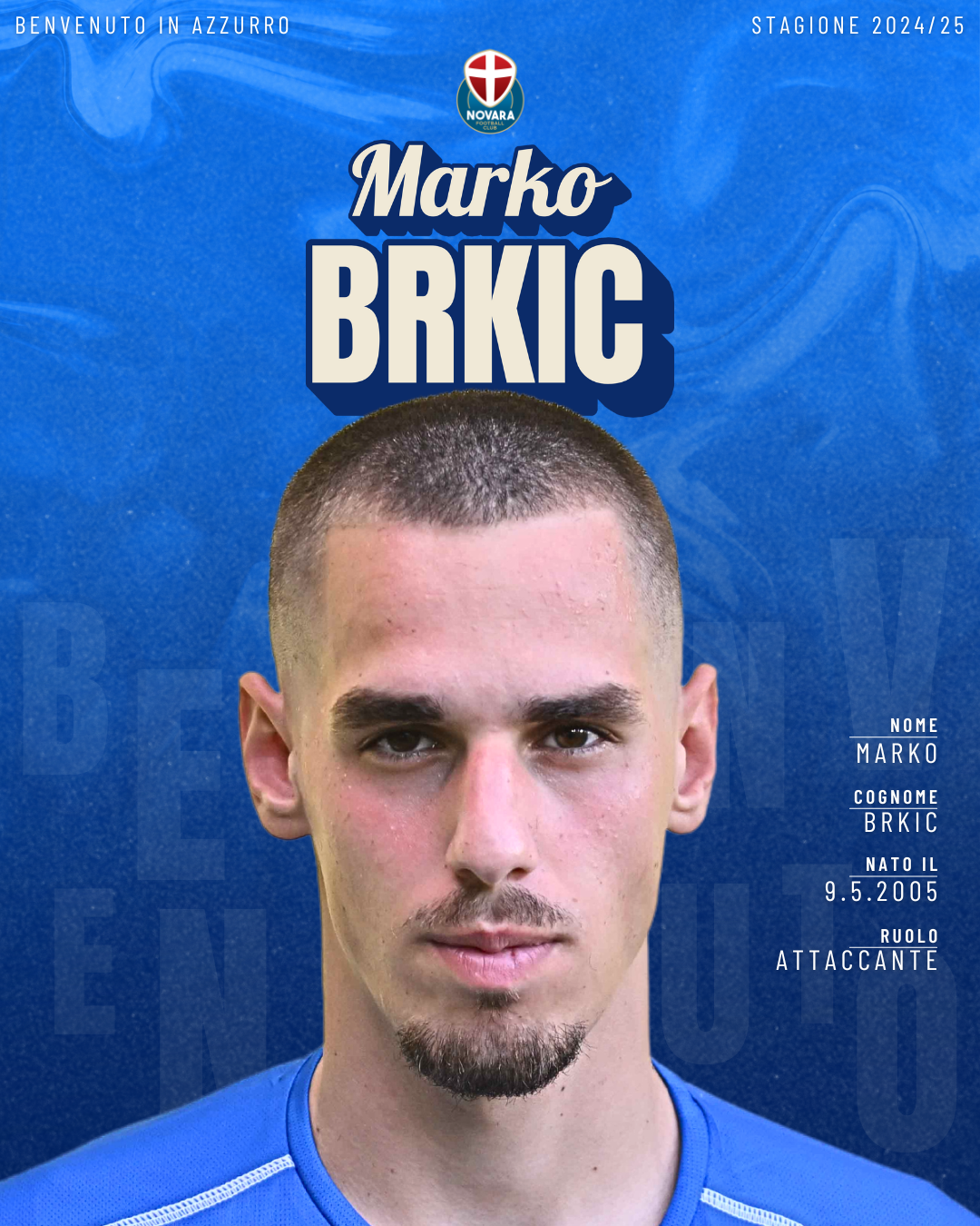 Read more about the article Marko Brkic è un nuovo calciatore del Novara FC
