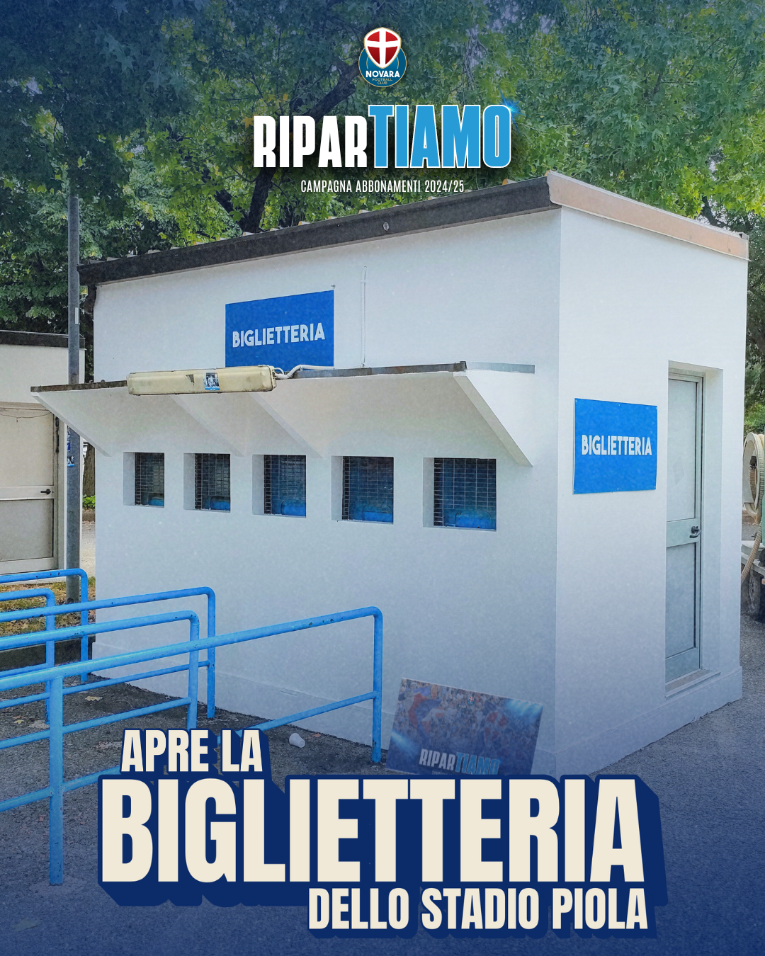 Read more about the article Apre la biglietteria dello stadio Piola